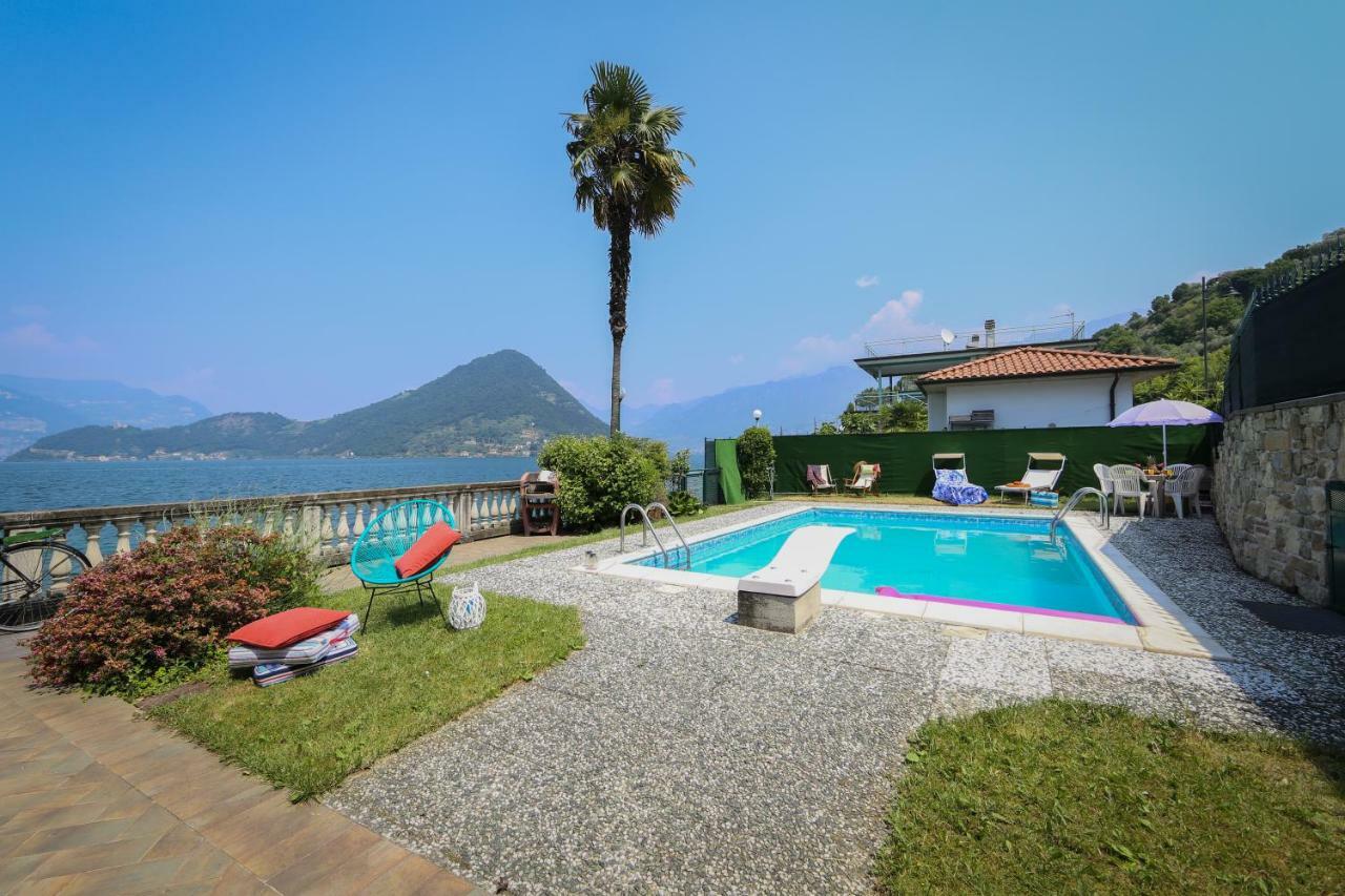 La Casa Sul Lago D'Iseo 술자노 외부 사진