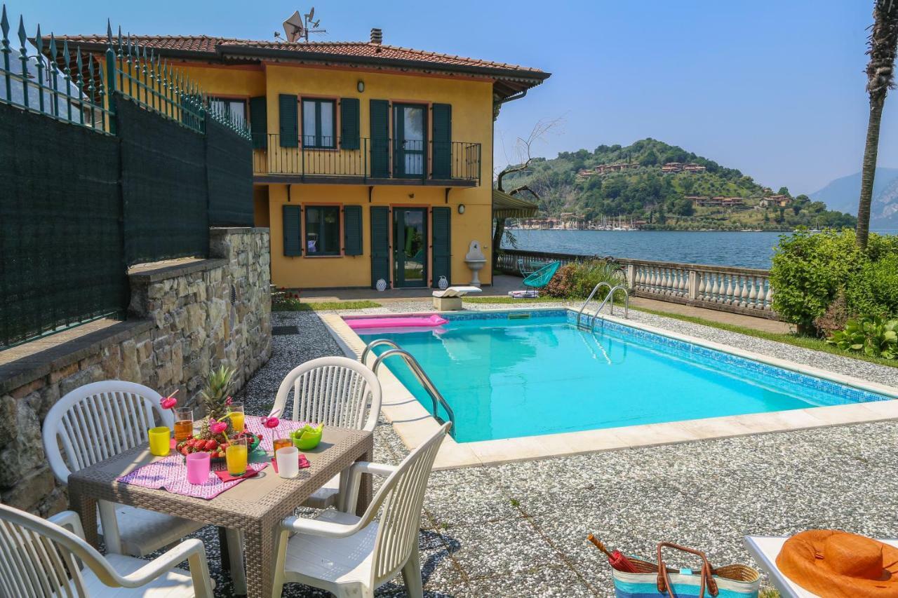La Casa Sul Lago D'Iseo 술자노 외부 사진